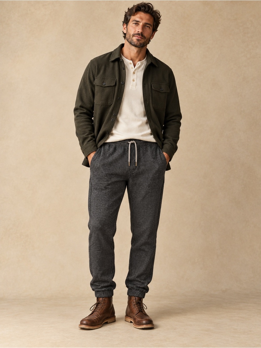 Taylor Stitch Organic Cotton Drawstring Jogger Pants — Size M